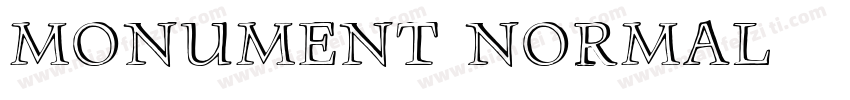 monument normal字体转换